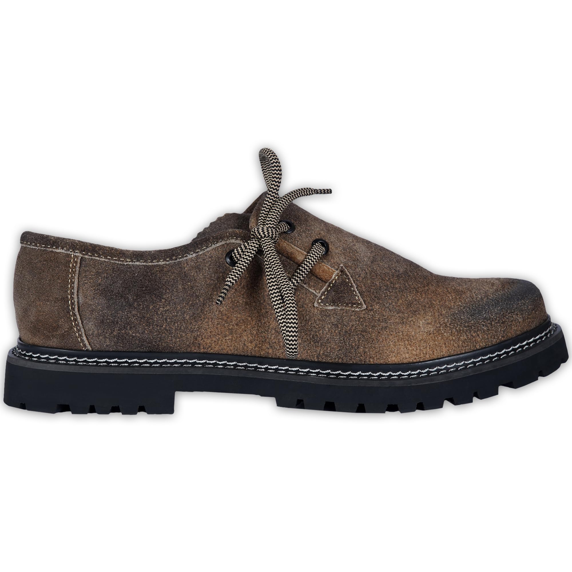 German Wear Scarpe da avena, originali, fatte a mano, in pelle scamosciata, con 2 lacci