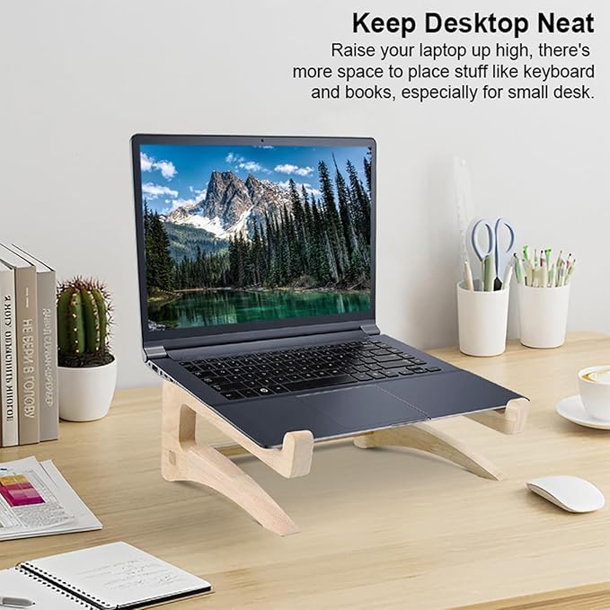 Base para Portátil UI U & I Ajustable y Portátil de Madera miniatura 7