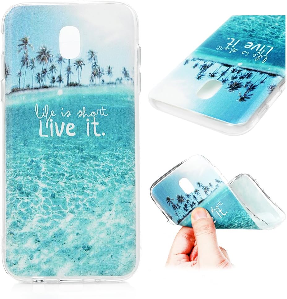 iAdvantec Case for Samsung Galaxy J5 2017, 1X Crystal Clear Transparent Soft Silicone Gel TPU Cases Slim Design [Drop Protection/Shock Absorption Technology] in Coconut Grove on Sea