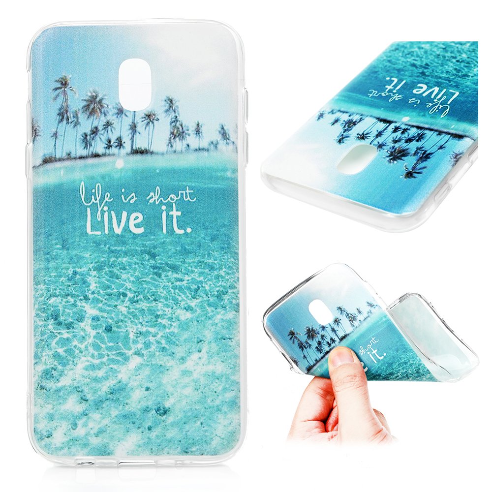 iAdvantec Case for Samsung Galaxy J5 2017, 1X Crystal Clear Transparent Soft Silicone Gel TPU Cases Slim Design [Drop Protection/Shock Absorption Technology] in Coconut Grove on Sea