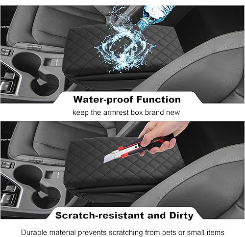 Vista 223 de YEE PIN Civic - Funda para reposabrazos Civic de 10ª generación, tapas para reposabrazos Civic Thenice para 10ª generación Civic 2018-2021, cubierta