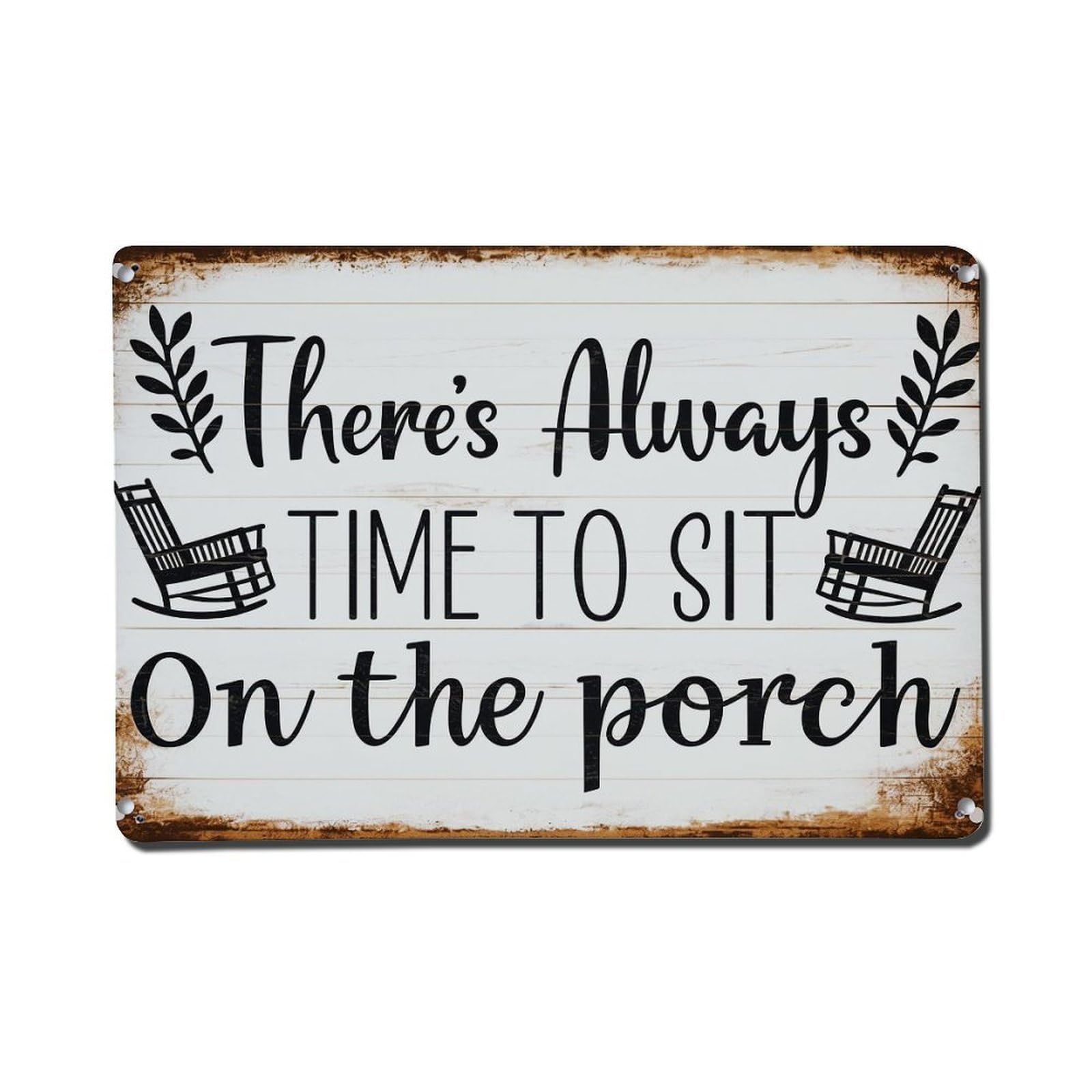 Jdfenggu Vintage There Is Always Time Retro Metal Tin Sign, Metal Poster For Bar, Home, Man Cave, Kitchen, Laundry Room Art Decor 8X12 Inch