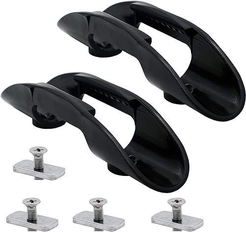 YYST Soporte de clip para remo de kayak, clip de red de pesca con montaje en pista, sin pista, sin remo