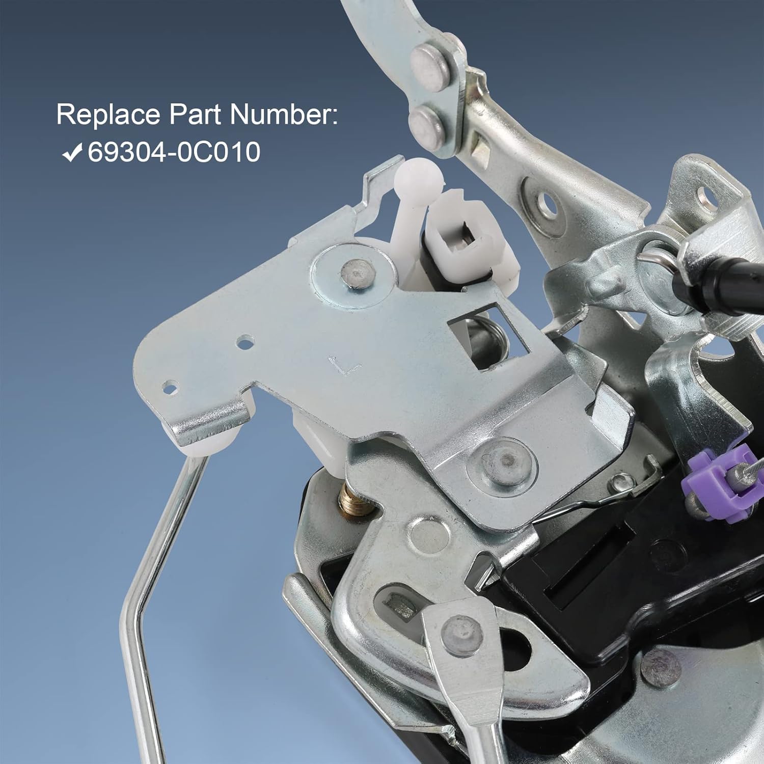 Front Left Driver Door Lock Latch Actuator Compatible with 2001-2007 Toyota Sequoia 2005-2006 Toyota Tundra Double Cab Replace# 69304-0C010