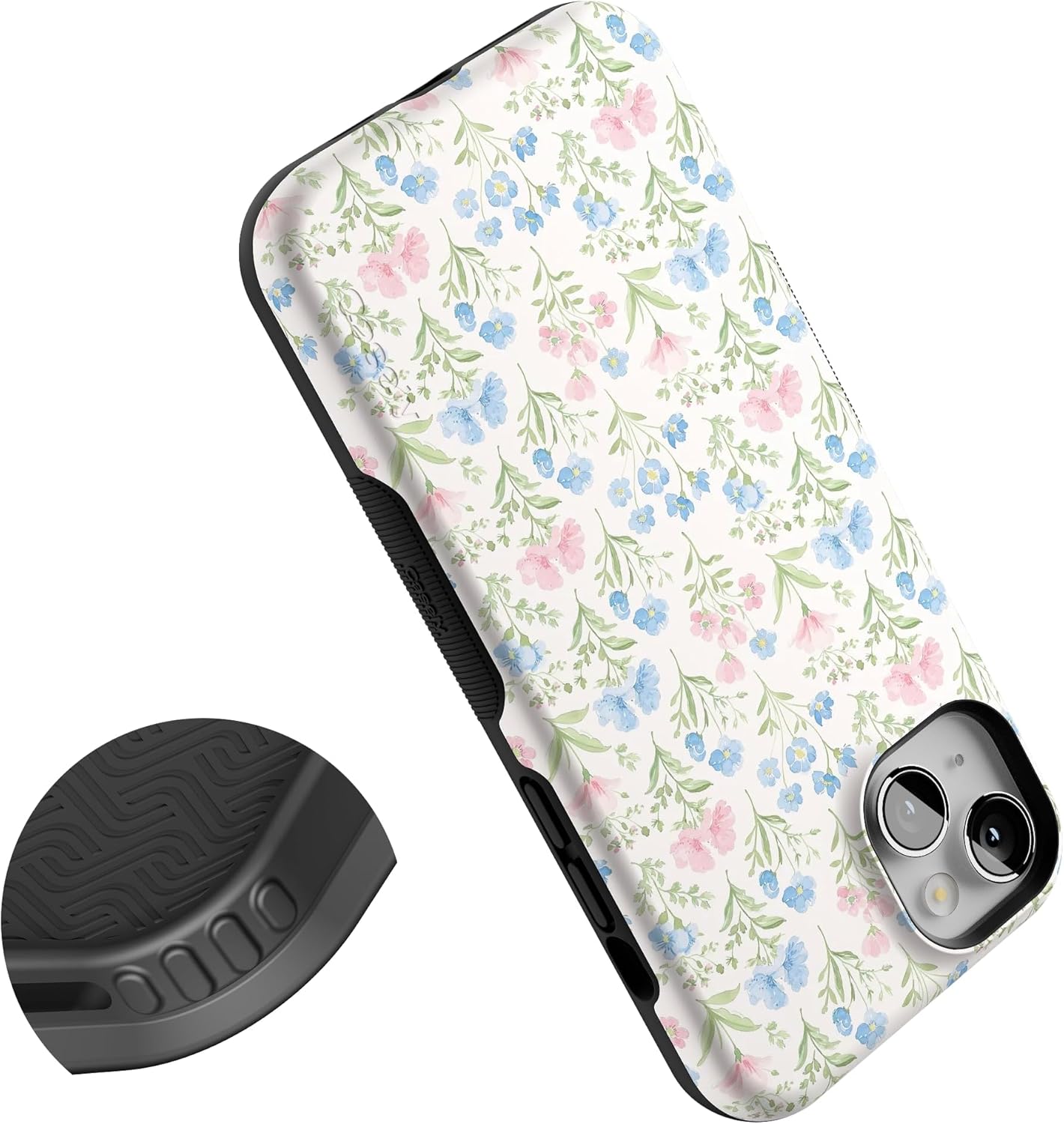 Casely iPhone 14 Case | Pastel Garden | Sunday Best | Bold Protective Design | Compatible with MagSafe