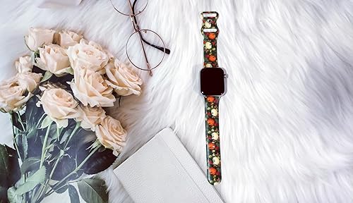 Miniatura 5 de Correa de reloj de otoño compatible con Apple Watch de 1.496 in 1.575 in 1.614 in 1.654 in 1.732 in 1.772 in 1.929 in, correas de repuesto