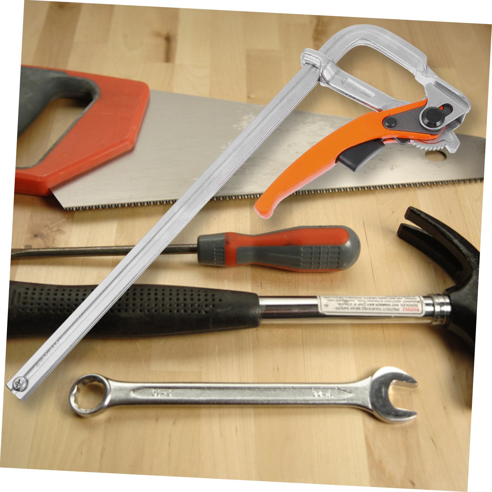 NUOBESTY Serrage-joint en F Travail du Bois, Pince Fixe Robuste en Acier au Carbone, Prise Confortable et Résistante à L’usure pour Bricolage et Menuiserie Couleur Aléatoire