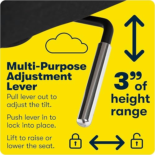 Miniatura 10 de Serta Ashland - Silla ergonómica para oficina en casa con amortiguación de espuma viscoelástica, base de acero inoxidable con acabado cromado,