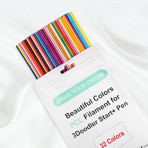 Miniatura 9 de 22 Colores Recambios de Bolígrafo 3D Doodler Solo Compatibles con 3Doodler Start+ Bolígrafo 3D Filamento PCL de Baja Temperatura de Impresión Pcl de