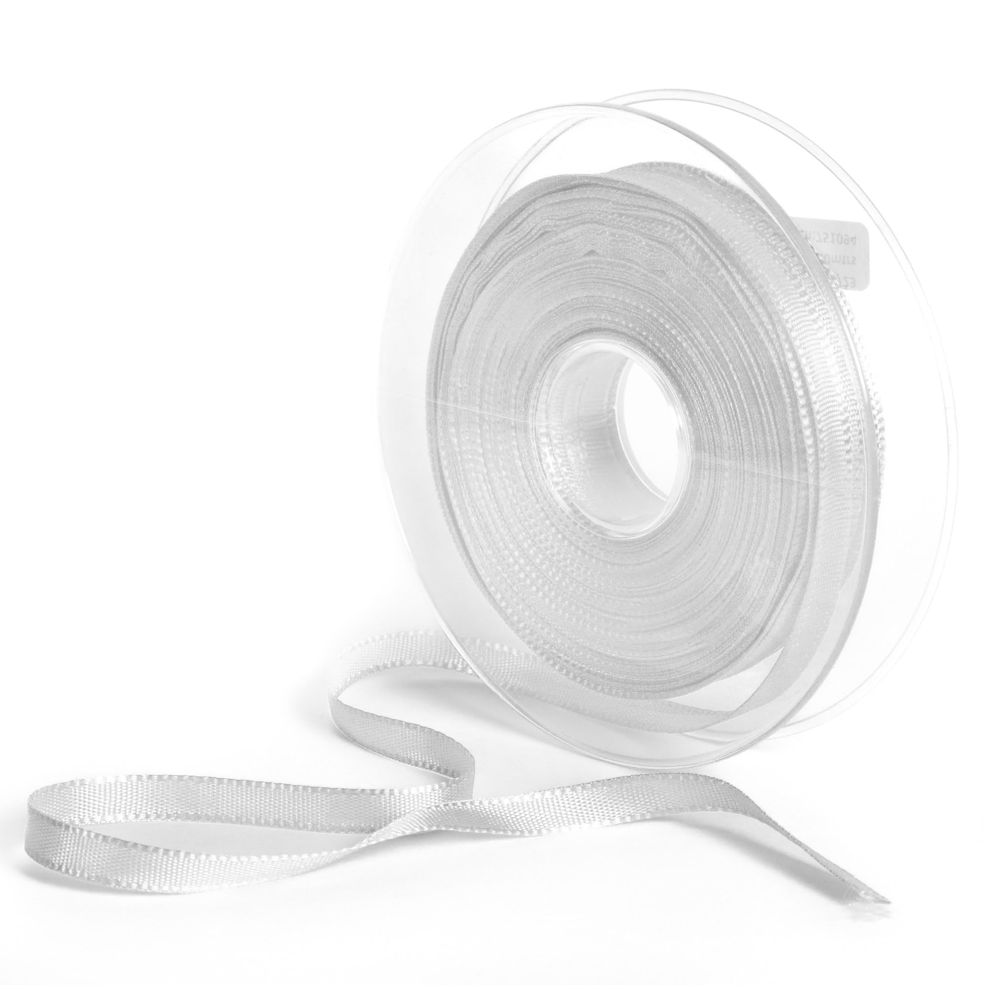 New 6mm Notary Ribbon 50m Reels (26 Colours) (White) โ image 1