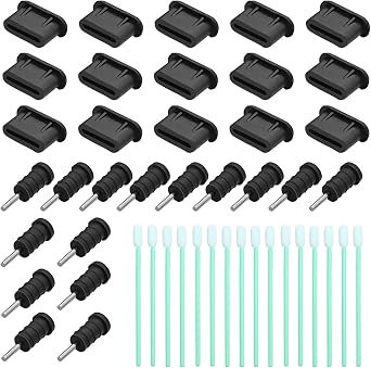 USB C Dust Plug, USB Type C Charging Port Dust Covers Protectors Caps with 3.5mm Headphone Jack