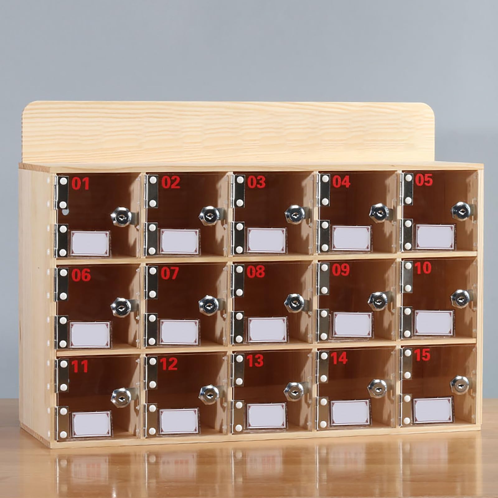 20Bay Armadietto in legno per cellulare con serratura e chiavi, porta in acrilico, per scuole, palestre, fabbriche, laboratori e sale esami, perfetto per la sicurezza dei dispositivi di dipendenti e