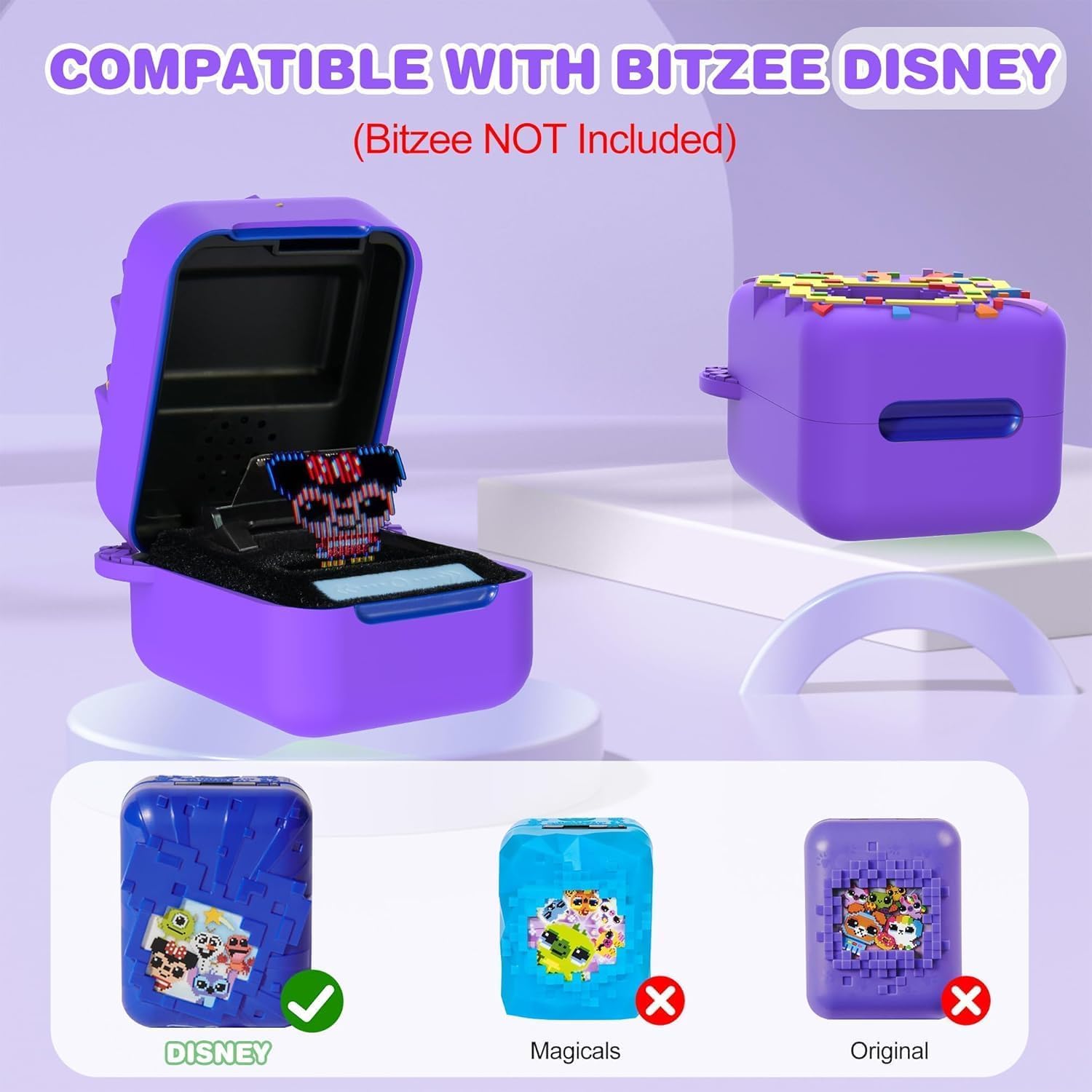 Funda de Silicona para Bitzee Interactive Toy Digital Pet, Resistente a los Arañazos, Bolsa de Almacenamiento de Viaje para Mascotas Electrónicas con Cordón Funda de Silicona para Bitzee Interactive Toy Digital Pet, Resistente a los Arañazos, Bolsa de Almacenamiento de Viaje para Mascotas Electrónicas con Cordón