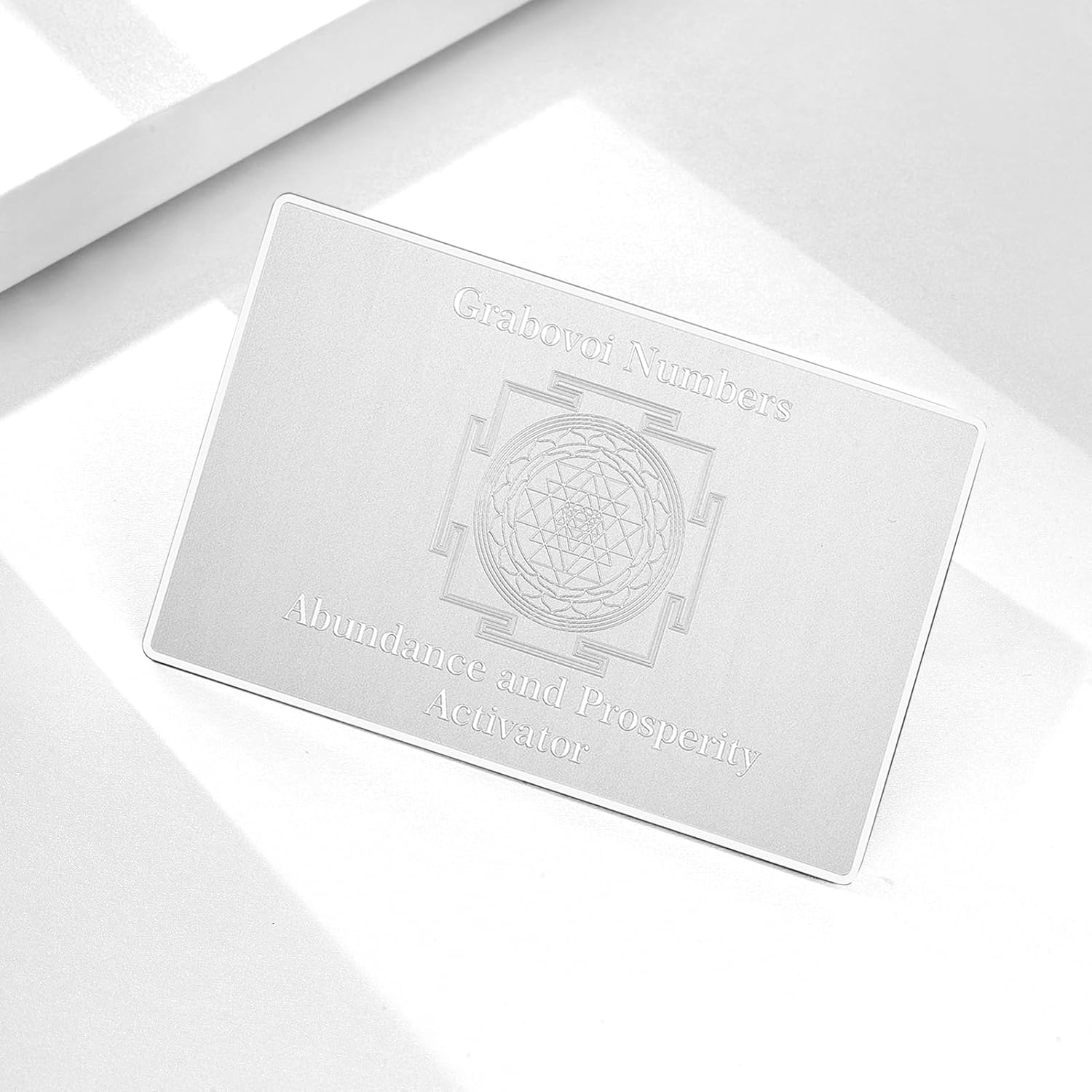 Abundance Activator Card with Numerology & Sacred Geometry, Activate Abundance Energy with Powerful Numbers and Geometric Designs, Attract Wealth, Prosperity, and Success