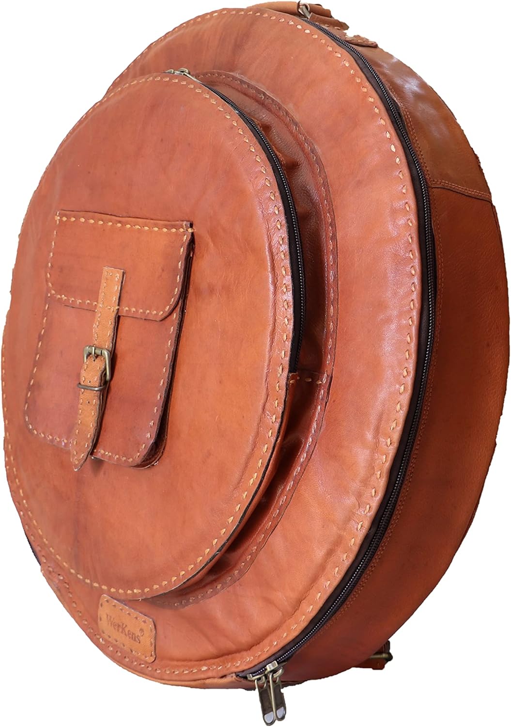 WerKens All Leather Cymbal Bag 24" Inch with High Hat