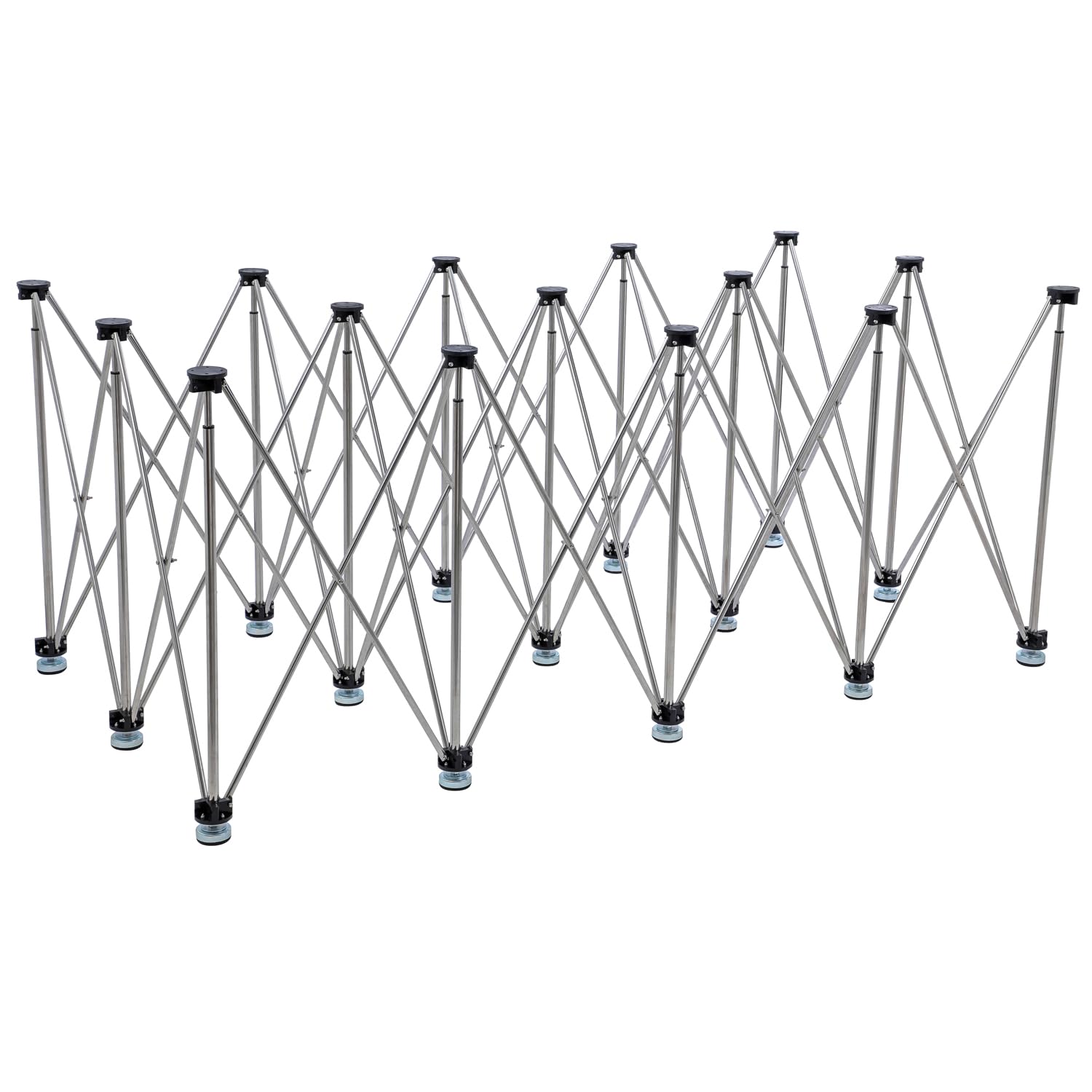 TOPWAY Portable Folding Workstand 228x117x82cm, Height Adjustable,1600kg Loading Capacity, Stainless Steel, Tile Slab Wood Working Worktop Construction Table Workbench Sawhorse Support in Carry Bag