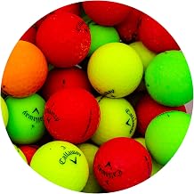LostGolfBalls - Recycled & Used Superhot Matte Color Mix Golf Balls for Callaway, Good Condition, AAA Quality