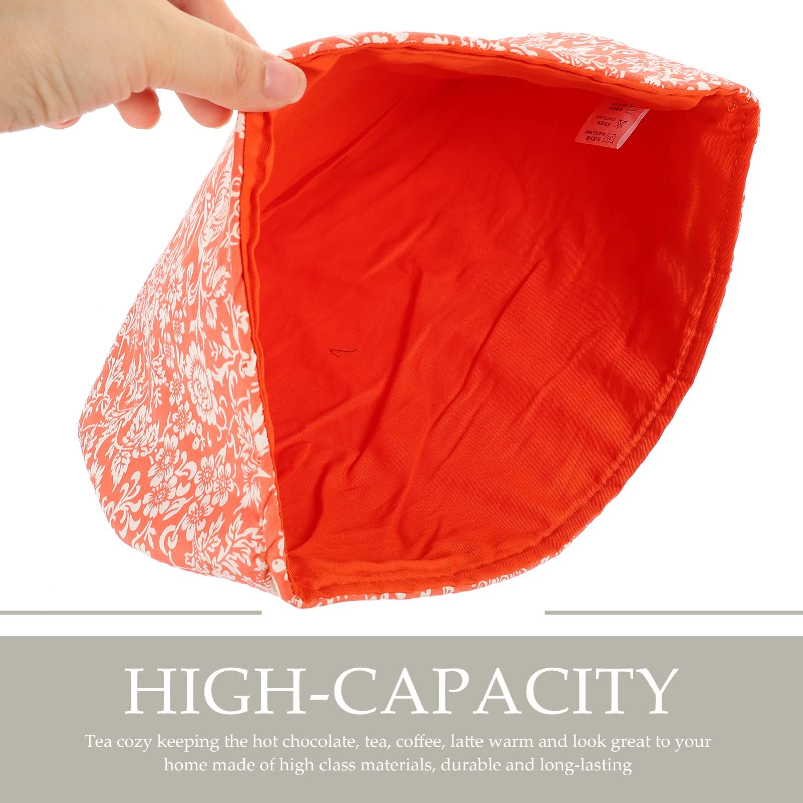 UPKOCH Housse Isolante Pour Théière Vintage En Coton - Chauffe-Théière Rétro Tricotée Avec Poches Isolantes