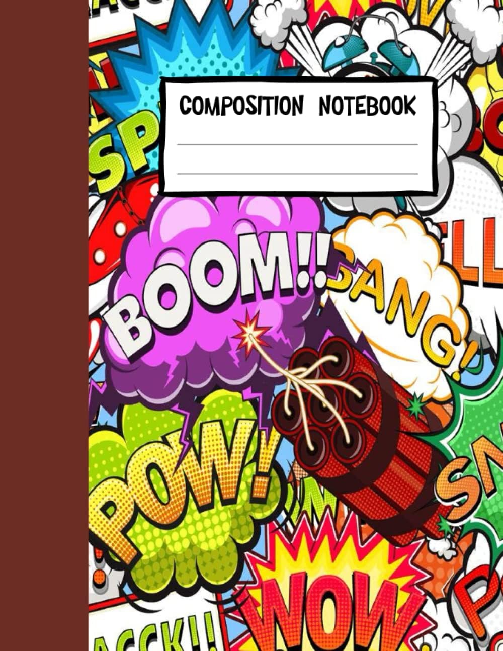Boom Boom Composition. Notebook: Composition Notebook for Cool Students