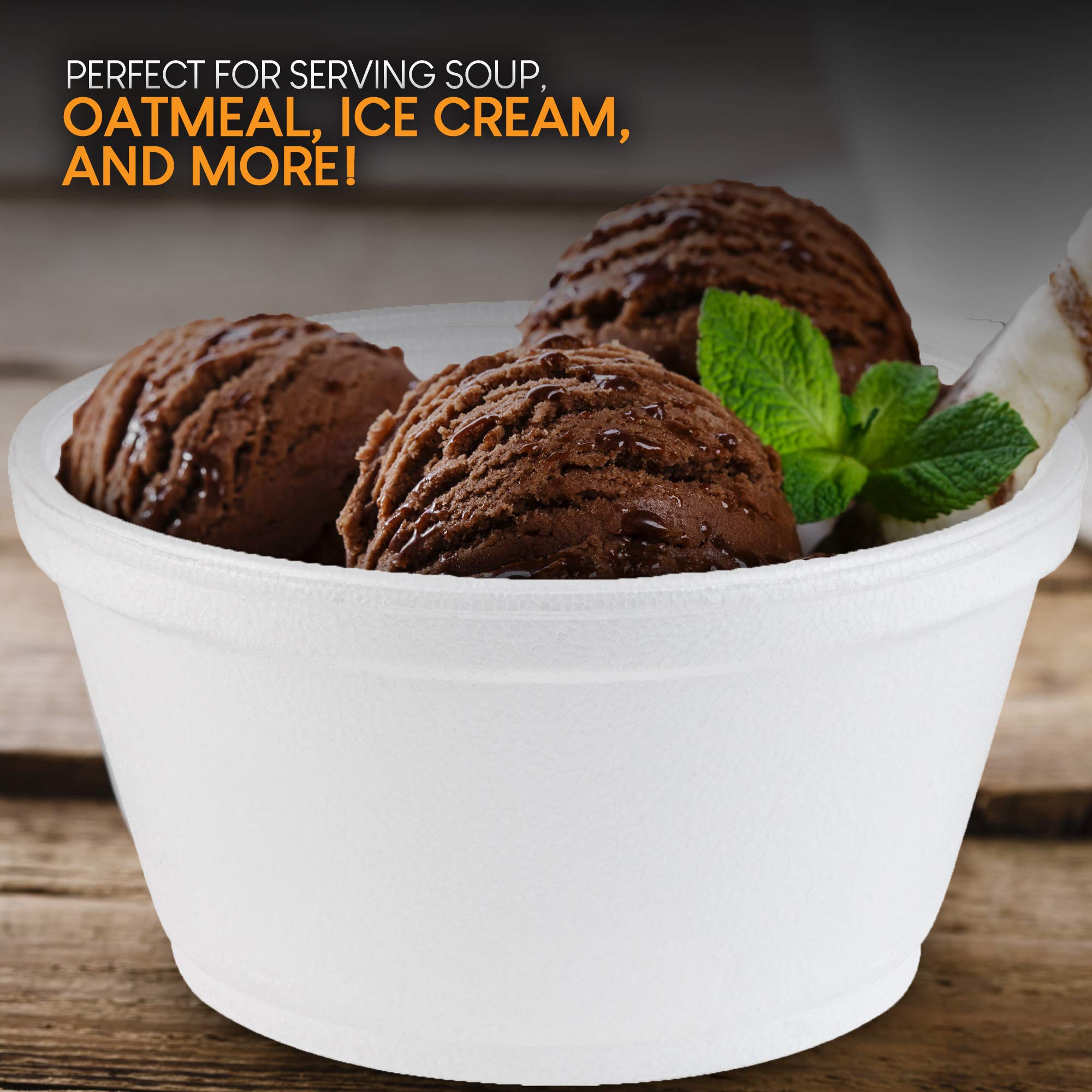 Buy Stock Your Home 8 Ounce Foam Bowls with Lids (50 Count) Styrofoam