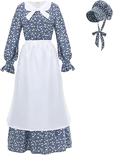 Prairie Dress Women Pioneer Dress Colonial Costume Women Amish Old Fashioned Floral Dresses