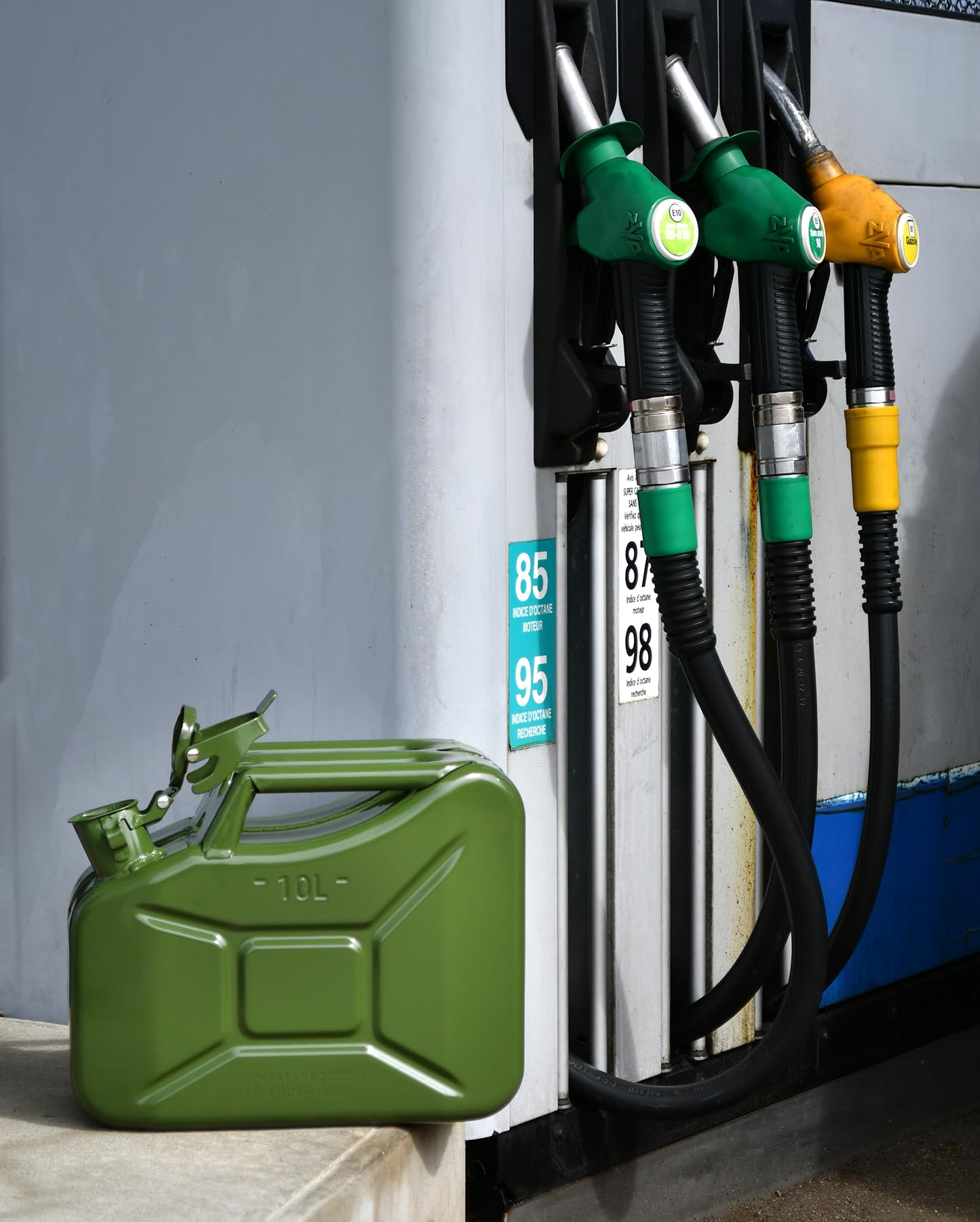 XL TECH 506023 Jerrican US Metálico Hidrocarburos: gasolina, diesel, aceites, 10L