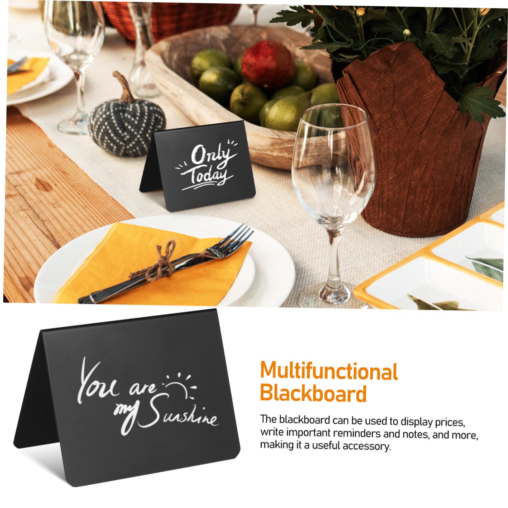 Operitacx 60stücke Mini Kreidetafeln Mit Doppelseitige Schwarze Form Stifte Und Reinigungstücher Für Buffets Hochzeiten Und Preisbeschriftungen
