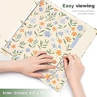 Vista 50 de Ospelelf Mini 3 Ring Binder, 2 Inch, Cute Pink Marble Binder for 5.5" x 8.5" with 5 Tab Dividers, File Folder Labels and Low Profile Clipboards