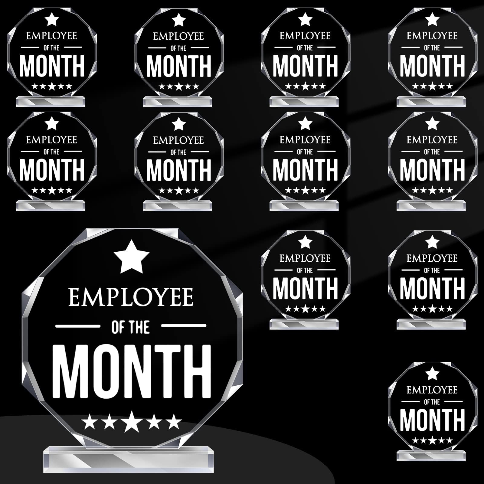 Amazon.com : Roowest 6 Pcs Employee of The Month Plaque Appreciation