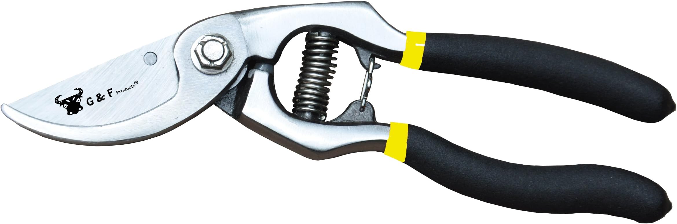 G & F 11108 Classic Cut Forged Bypass Pruning Shears, Garden Pruner Shears 1.25" Cut