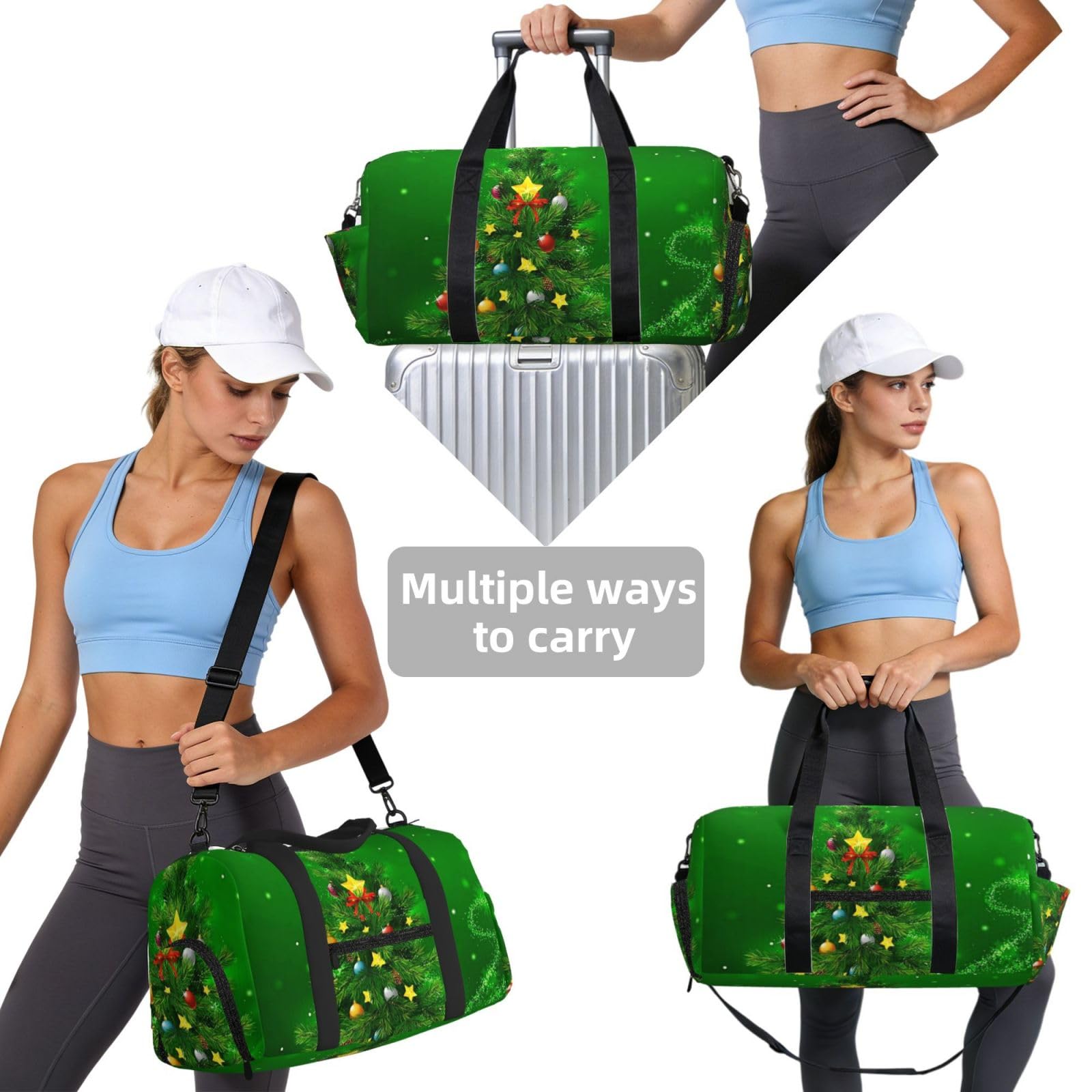 Choinki drukowane Ręczna torba sportowa crossbody Torba podróżna