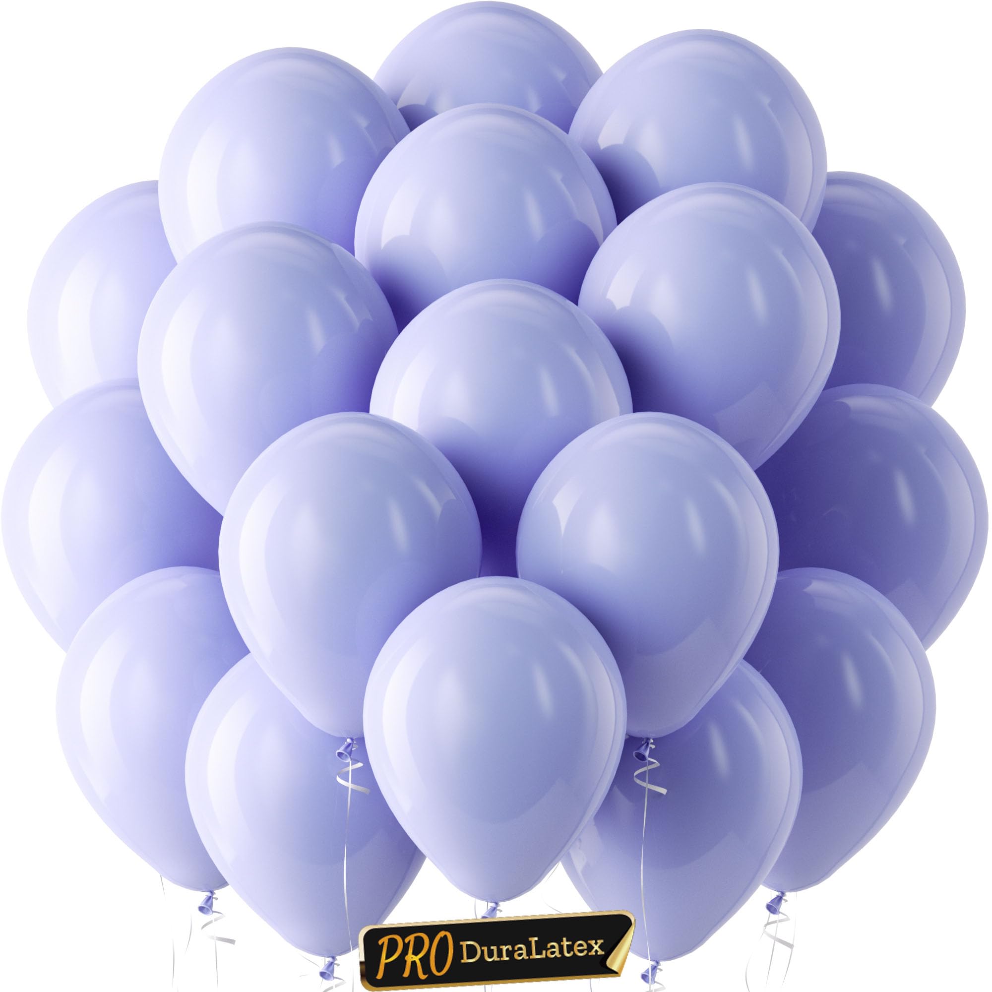 Bezente Pro Duralatex Dusty Purple Extra-Thick Balloons 120 Pack 10 inch