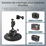 SMALLRIG 6" Suction Cup Mount with Ball Head Magic Arm, Action Camera Mount for DJI Osmo Action 6/5 Pro/4, for Insta360 x5, for Gopro 13/12, Load Capacity 3kg, on Car Windshield or Window - 5856 - 2
