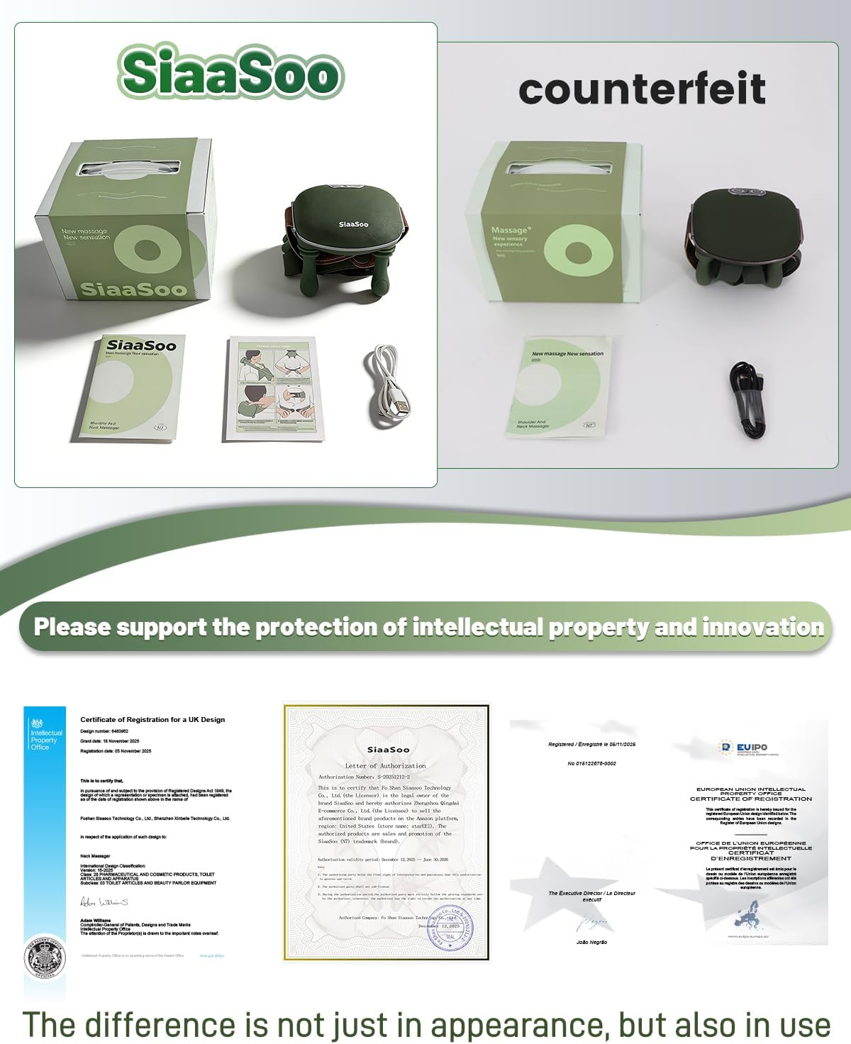 Siaasoo Neck Massager(Genuine OEM), Bionic Heated Massager (Patent Pending), Electric Deep Tissue 3D Kneading Massage, Portable neck massage, N7 Master Hand Series for Deep Tissue Pain Relief in Neck. - Image 9