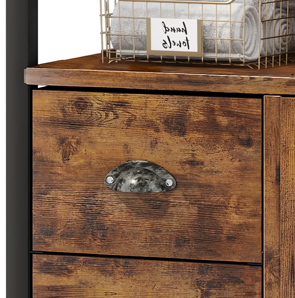 Amazon.com: Homeiju Bathroom Floor Storage Cabinet Organizer with