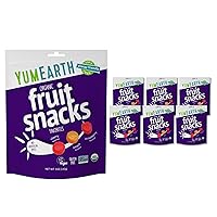 Vista 10 de YumEarth Snacks de frutas orgánicas (paquete de 35) – Paquetes de aperitivos de 0.7 onzas, aptas para alérgicos, sin gluten, sin OMG, sin tintes