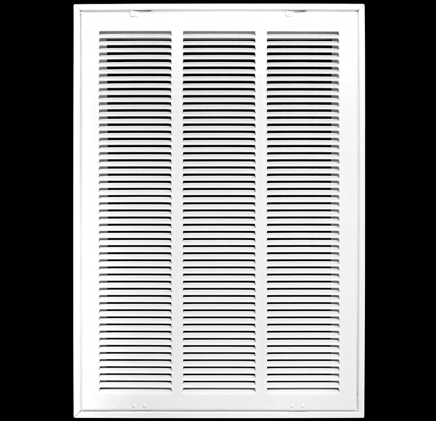 HVAC Premium 16" X 30 Steel Return Air Filter Grille for 1" Filter - Removable Face/Door - HVAC Duct Cover - Flat Stamped Face - White [Outer Dimensions: 18 5/8" X 32 5/8"]
