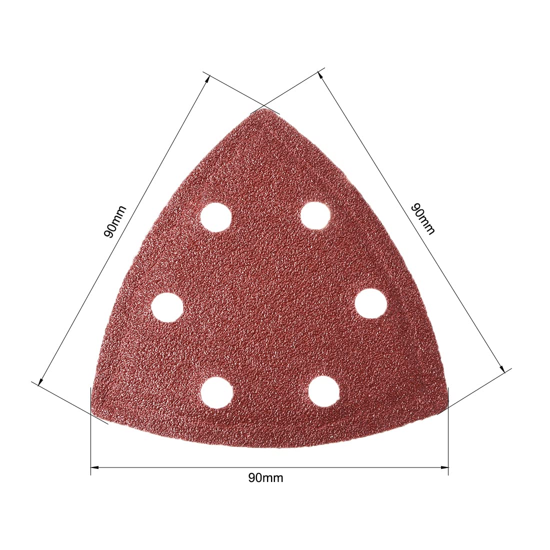 Uxcell Triangular Sandpaper Hook And Loop Triangle - View #5