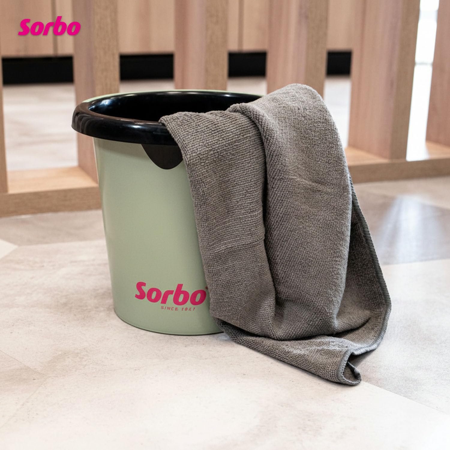 Sorbo Paño de Microfibra para el Suelo, Grande, sin Rayas, súper Absorbente, Plumero, Multiusos, Limpieza de Coches, Suelos y casa, 50 cm x 60 cm