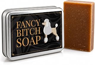 Fancy Btch Soap - Pretty Poodle Tin - Novelty Bath Soap for Women - Chocolate Soap, Handcrafted, Made in the USA