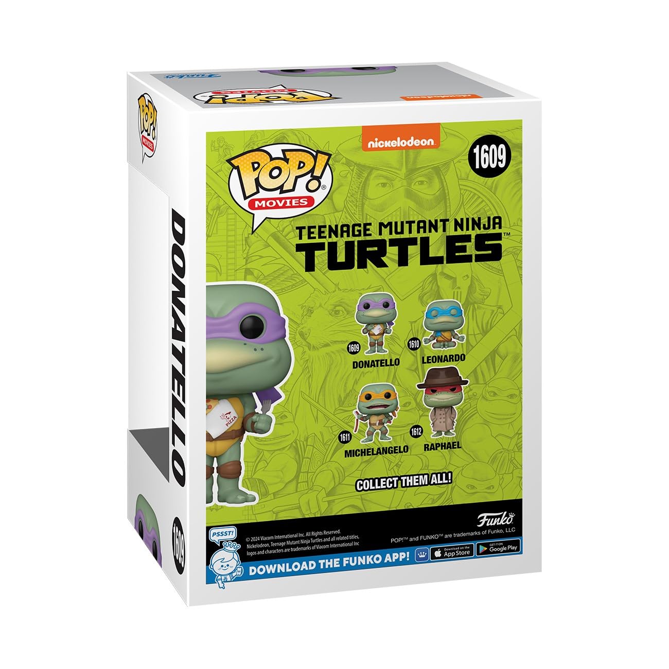 Funko Pop! Movies: Teenage Mutant Ninja Turtles (TMNT), Donatello With Napkin, TMNT 1990, Collectable Vinyl Figure, Gift Idea - Image 3