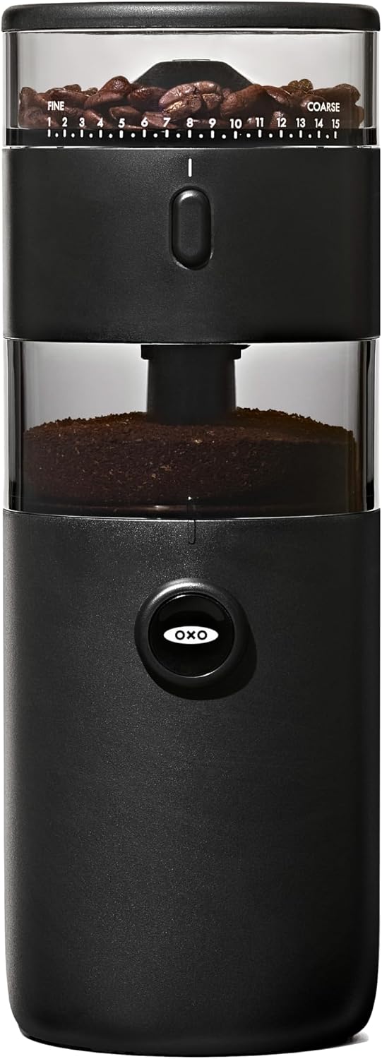 Brew Compact Conical Burr Electric Coffee Bean Grinder - 50g Capacity | Countertop Coffee Grinder, Consistent Grind Size, Multiple Settings, Home Brew, Stainless Steel