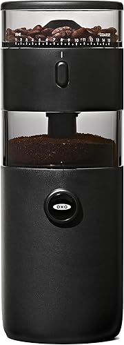 OXO Molinillo de café con rebabas cónicas compactas