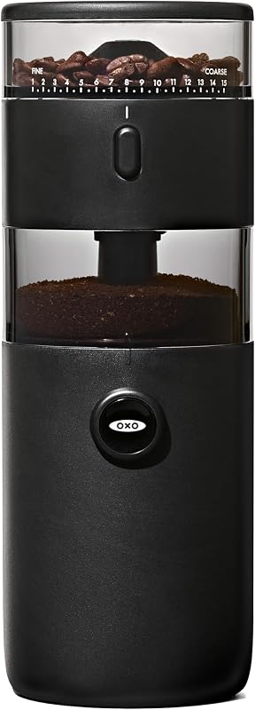 Molinillo de café eléctrico compacto con fresa cónica - Capacidad de 50 g | Molinillo de café para encimera, tamaño de molienda constante, múltiples configuraciones, preparación casera, acero inoxidable