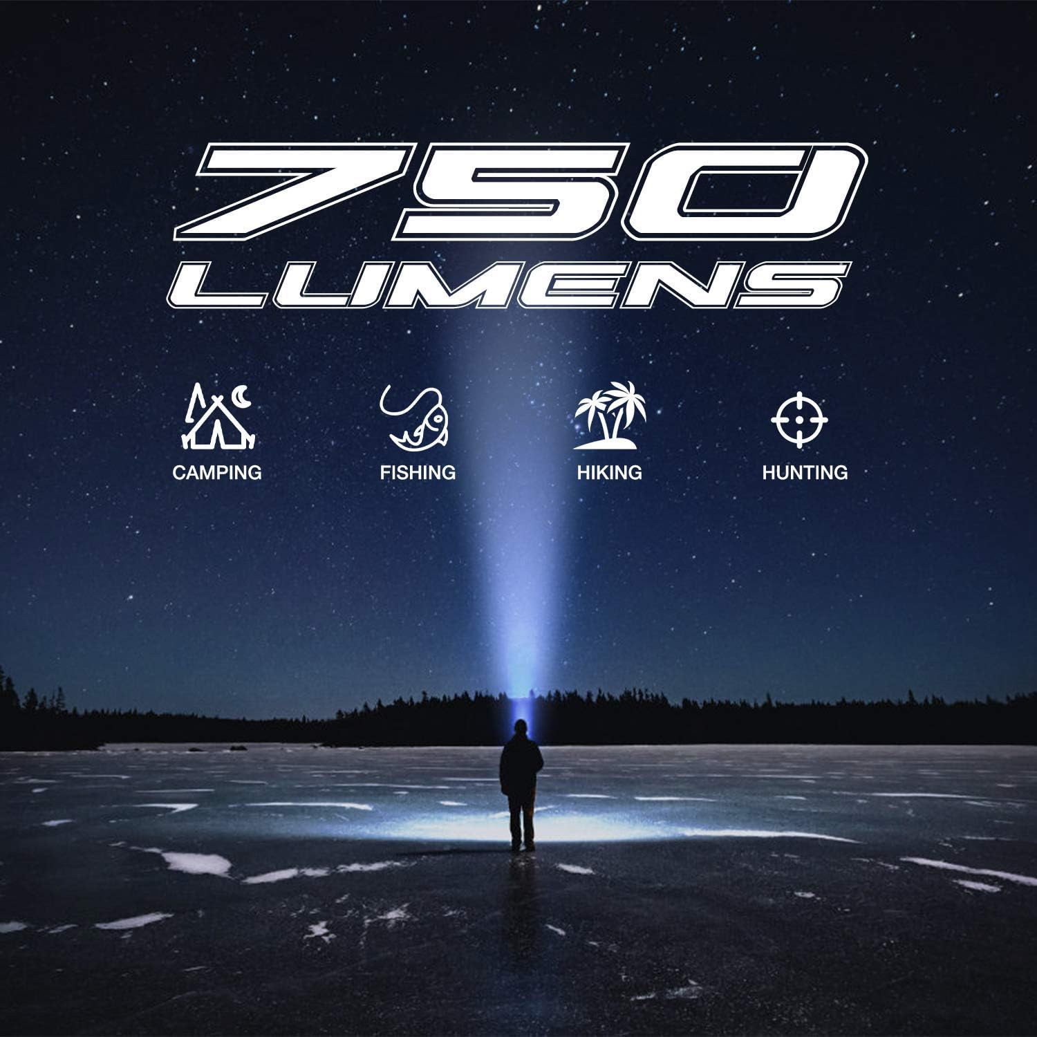 GOODSMANN Realtree® AP-Snow Rechargeable Handheld Spotlight 750 Lumen LED Handheld Spotlight with 12-Volt AC DC Charger 9924-2704-02