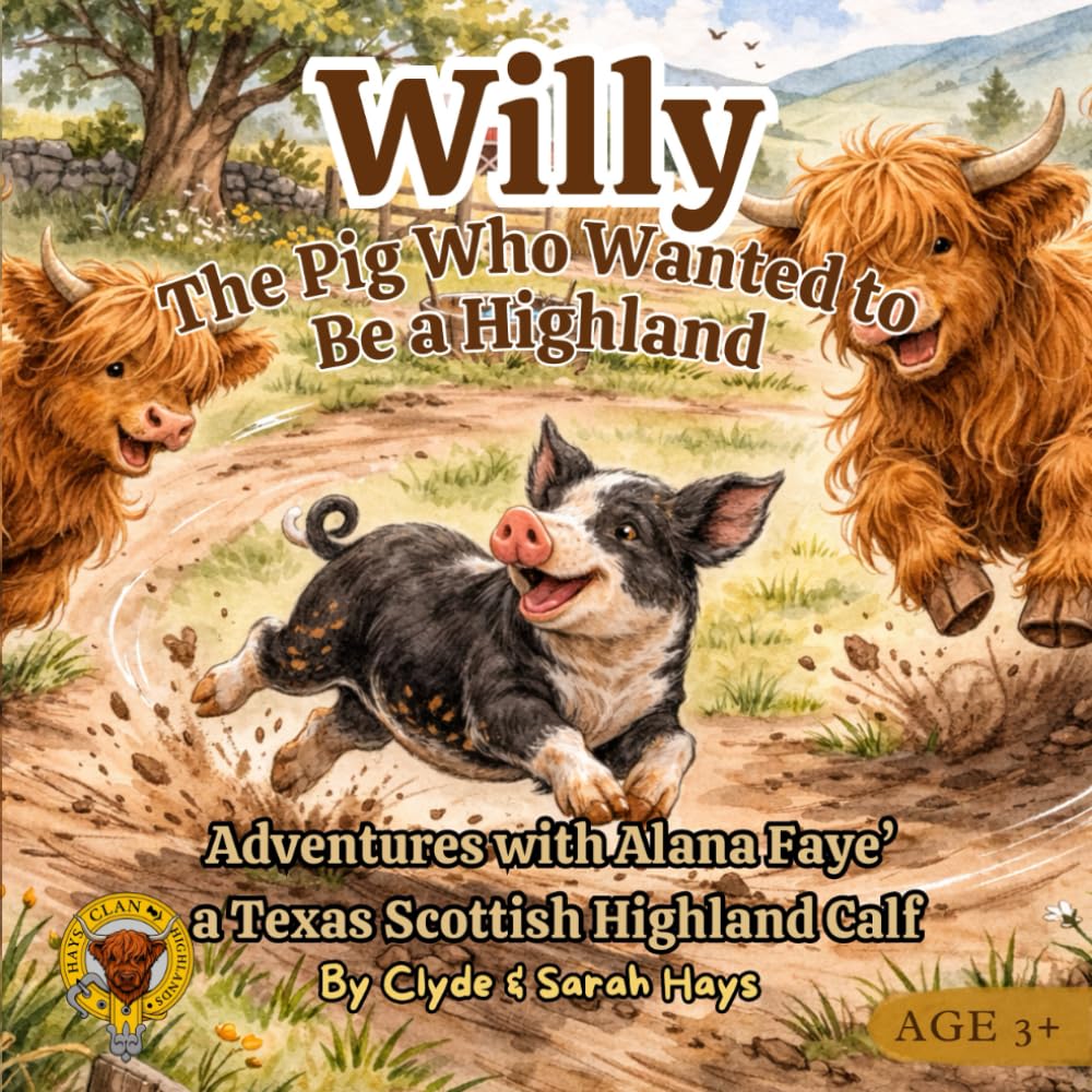 Willy - the Pig Who Wanted to Be a Highland: Adventures with Alana Faye' a Texas Scottish Highland Calf (Tales of the Hays Clan Highlands)