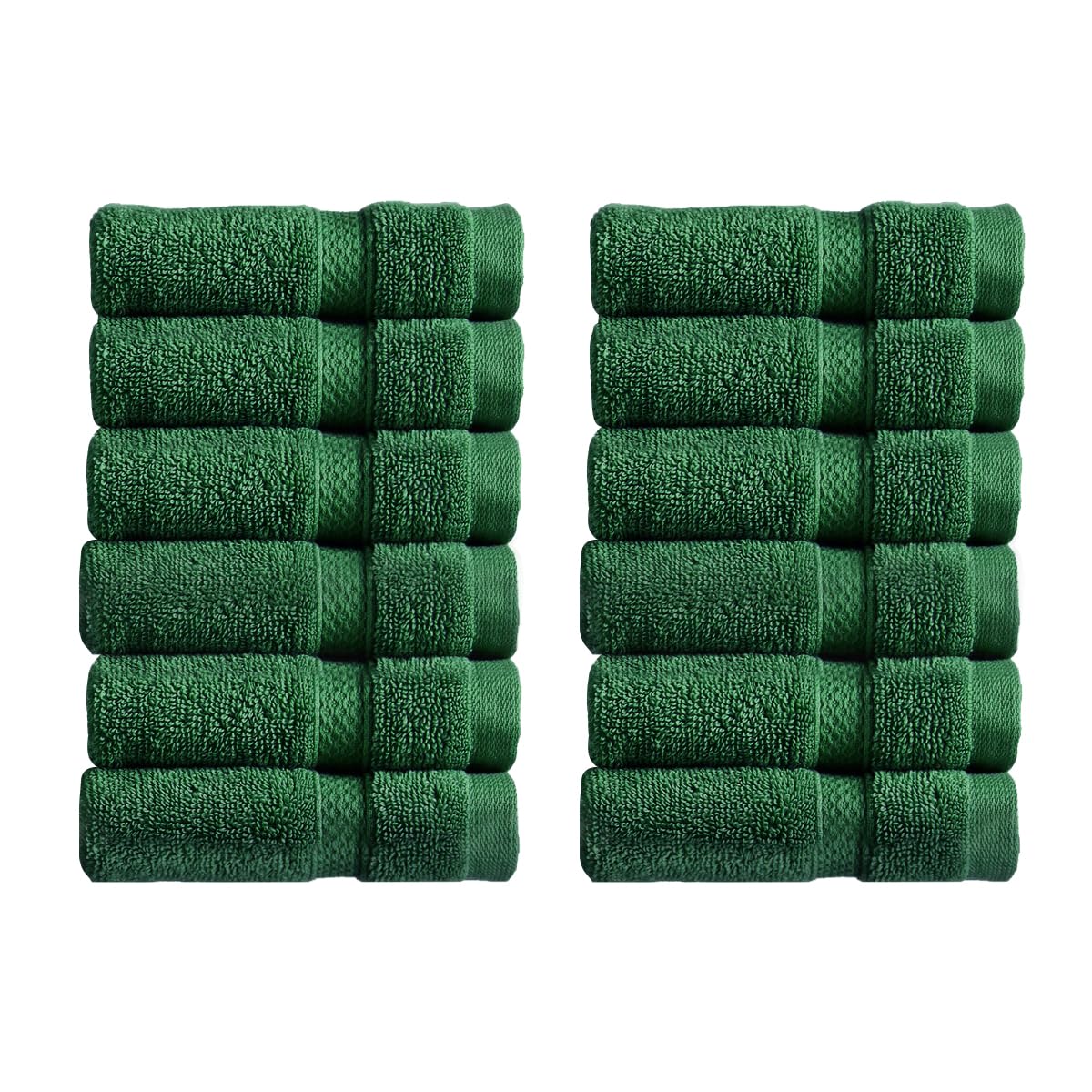 Christy Chroma Bath Towels | Set of 2 | Highly Absorbent Heavyweight 675GSM | Bold and Bright | Soft Velvety Smooth Bathroom Shower Towels | 100% Cotton | Sustainably Made | White — view 95