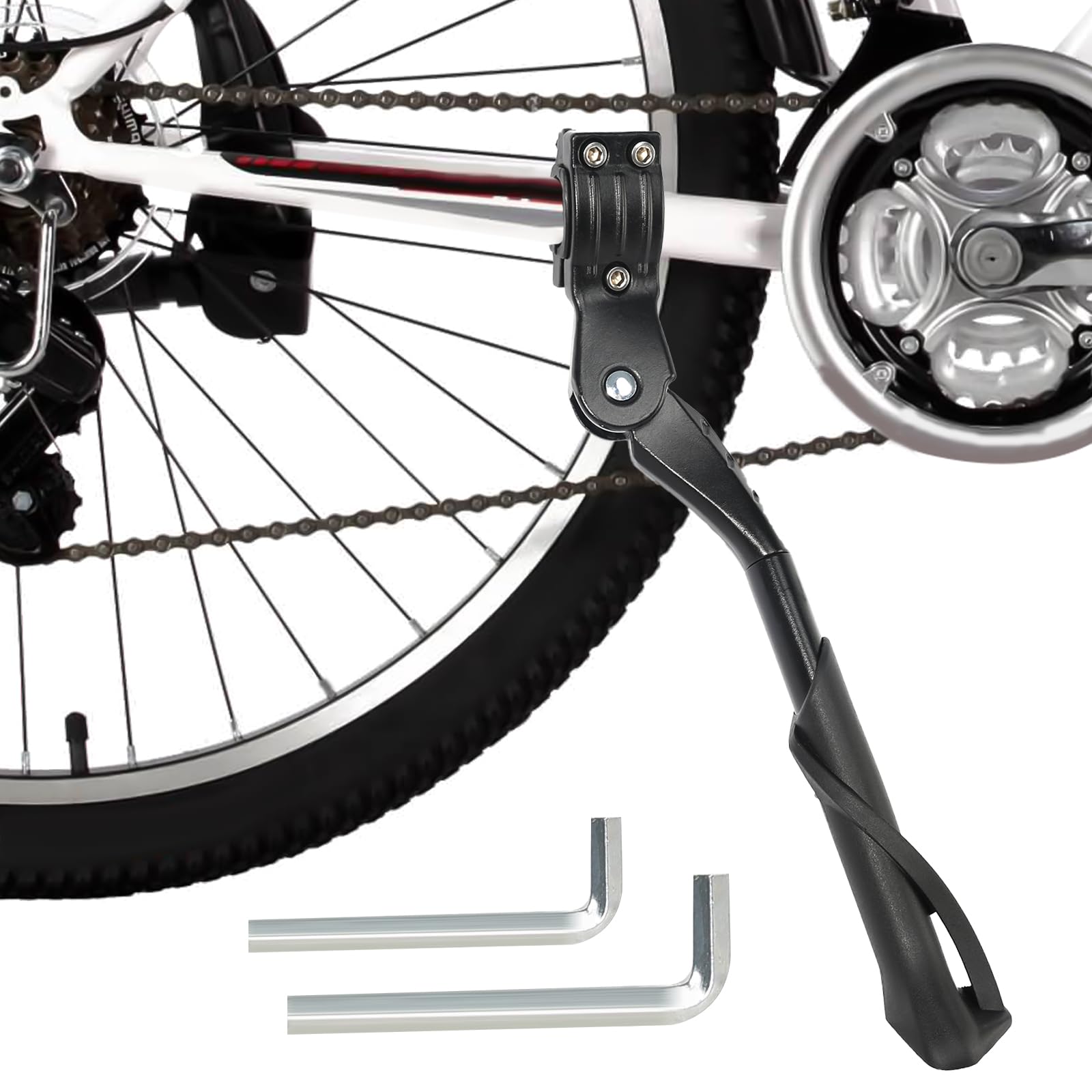 Point Fahrradständer Für 24-28 Zoll Räder | Hinterrad-Ständer Mit 3 Schellen & Gummifuß - Stabil & Wetterfest