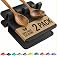 Cooler Kitchen Black Silicone Spoon Rest for Stove Top with Drip Pad (Two Pack) - Heat-Resistant, BPA-Free Utensil Rest & Spo