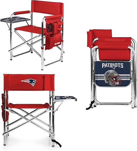 Miniatura 252 de PICNIC TIME NFL Unisex-Adult NFL Sports Chair with Side Table, Beach Chair, Camp Chair for Adults Negro